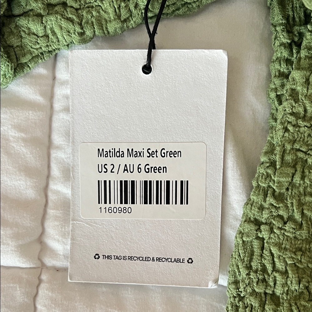 Princess Polly Green Maxi Set - Picture 2 of 4
